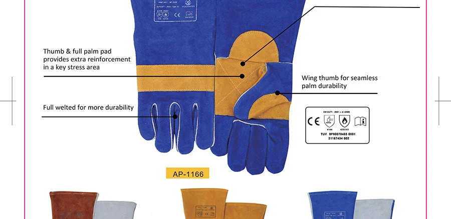 Heavy Duty Brown Stick Welding Gloves